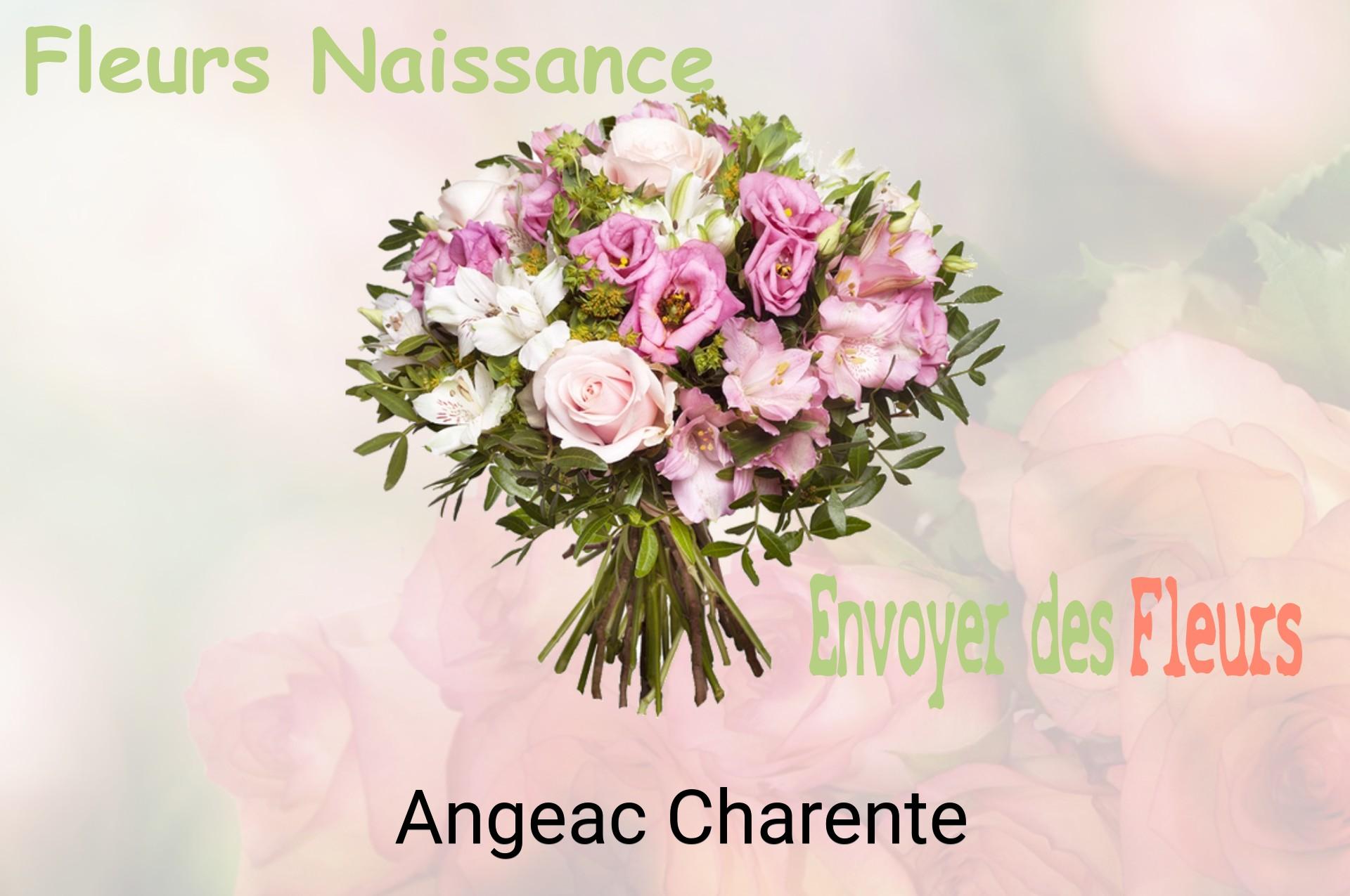Bouquet de fleurs de naissance livré à Angeac-Charente